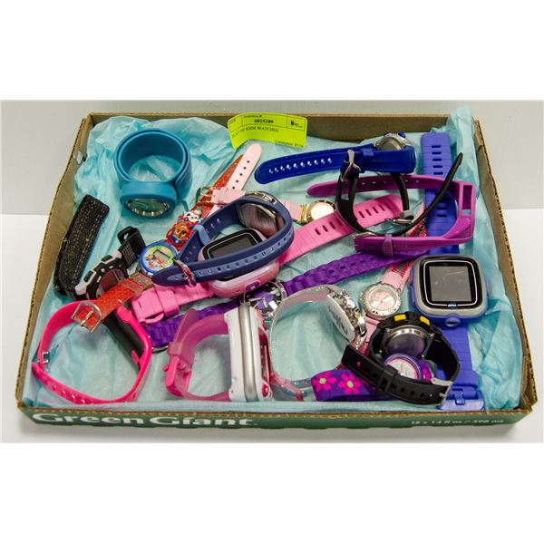 FLAT OF KIDS WATCHES