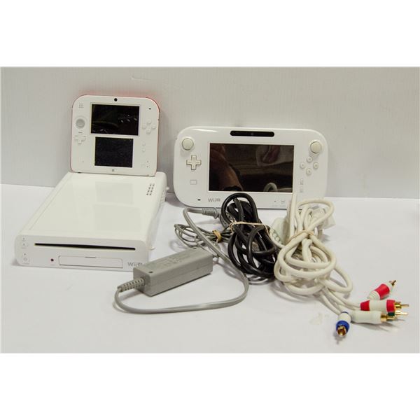 NINTENDO WII U 8GB SYSTEM & NINTENDO 2DS.