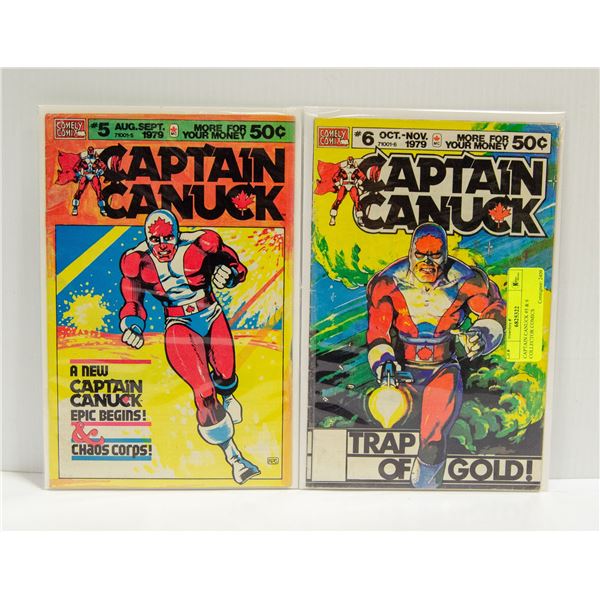 CAPTAIN CANUCK #5 & 6 COLLECTOR COMICS
