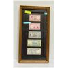 Image 1 : RUPEES COLLECTION VINTAGE MONEY FRAMED