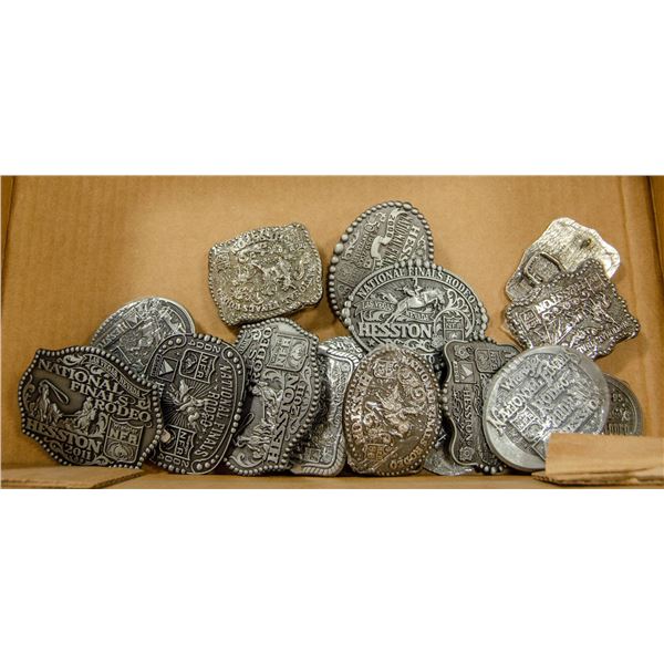 16 X NFR JR HESSTON RODEO BELT BUCKLE COLLECTION