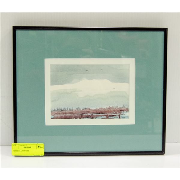 FRAMED ARTWORK 12 X10