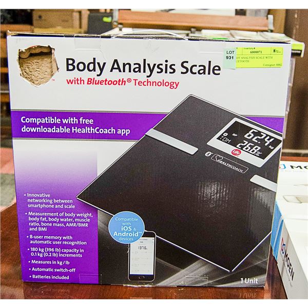 BODY ANALYSIS SCALE WITH BLUETOOTH