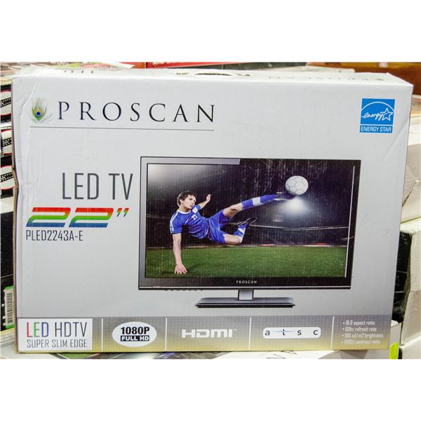 PROSCAN 22" HDTV 1080P TELEVISION
