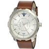Image 4 : NEW DIESEL 46MM SILVER DIAL LEATHER STRAP MSRP$220