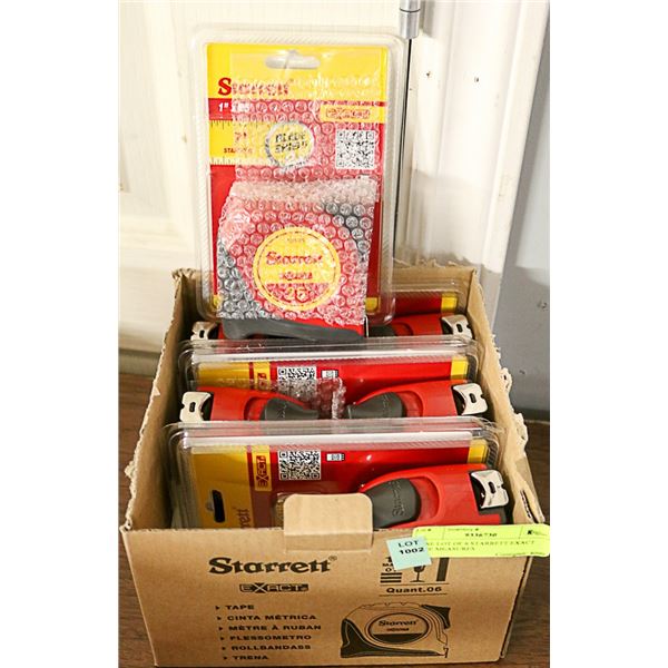 CASE LOT OF 6 STARRETT EXACT TAPE MEASURES
