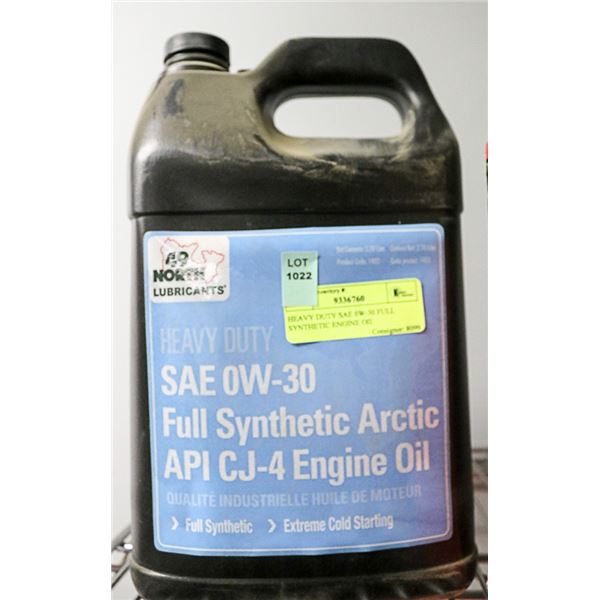 HEAVY DUTY SAE 0W-30 FULL SYNTHETIC ENGINE OIL