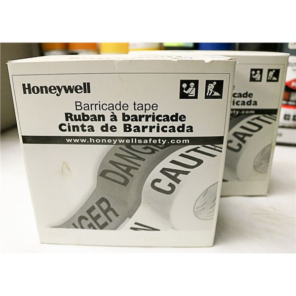 2 BOXES OF HONEYWELL BARRICADE TAPE