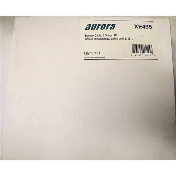 AURORA BOOSTER CABLE 6 GAUGE 16' FOOT LENGTH