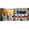 Image 1 : LOT OF RUSTOLEUM VARIOUS COLOR SPRAY PAINT CANS
