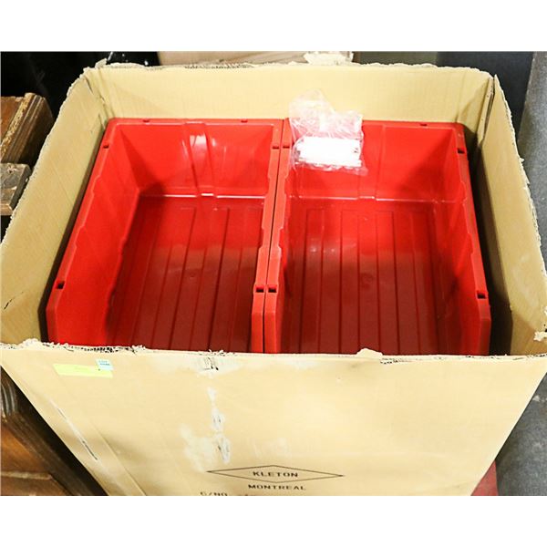 BOX LOT OF BRAND NEW KLETON PARTS BINS