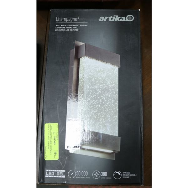 ARTIKA CHAMPAGNE LED WALL MOUNTED LIGHT FIXTURE