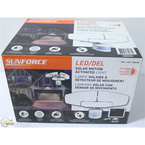 NEW SUNFORCE LED SOLAR MOTION ACTIVATED LIGHT