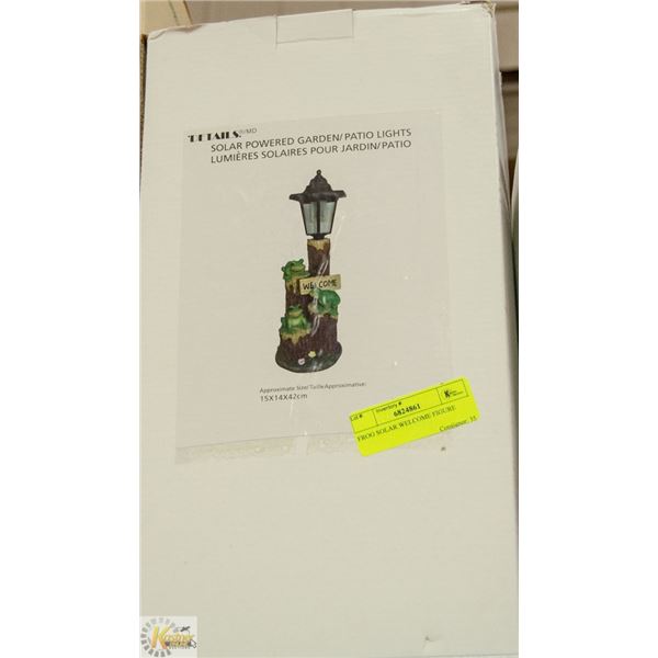FROG SOLAR WELCOME FIGURE