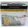 Image 1 : PENDLETON WEIGHTED BLANKET 15 LBS 48" X 72" BEIGE