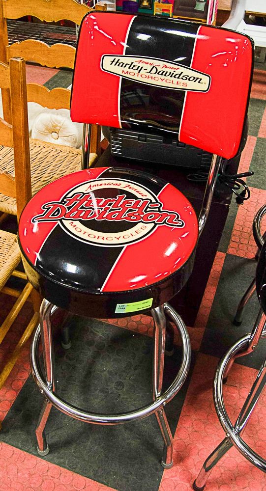 HARLEY DAVIDSON MOTORCYCLES BAR STOOL