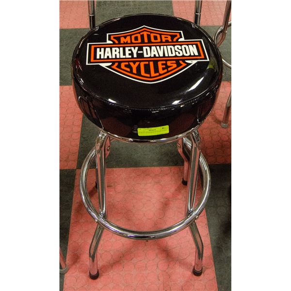 HARLEY DAVIDSON HI BACK STOOL