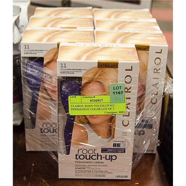 CLAIROL ROOT TOUCH-UP #11 PERMANENT COLOR LOT OF 7