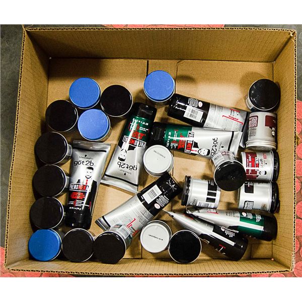 FLAT OF VARIOUS HAIR PRODUCTS