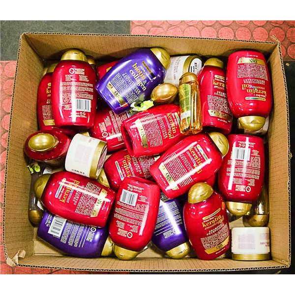 FLAT LOT OF VARIOUS HAIR PRODUCTS