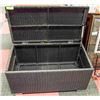 Image 1 : 34" X 18" X 15" WICKER DECK BOX