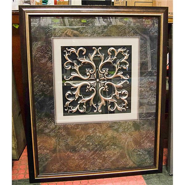FRAMED TEXTURED WALL HANGING