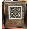 Image 1 : FRAMED TEXTURED WALL HANGING