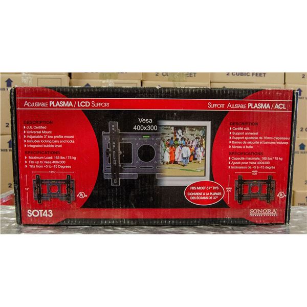 ADJUSTABLE TELEVISION WALL MOUNT 37" MAXIMUM