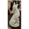 Image 1 : OUTDOOR CEMENT WOLF AND CUB ORNAMENT