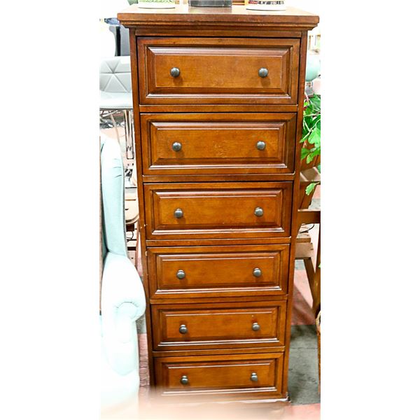 WOOD 6 DRAWER LINGERIE CHEST