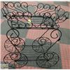Image 1 : VINTAGE WIRE PLANTER STAND 19" WIDE X 24" TALL