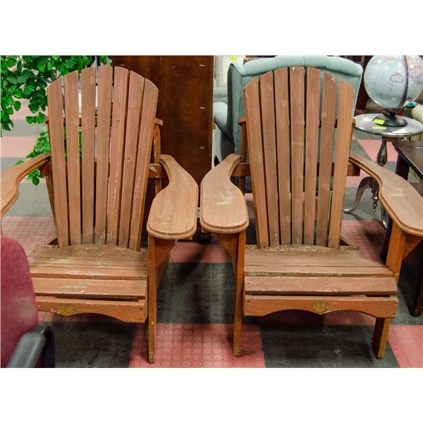 LOT OF 2 ADIRONDACK CHAIRS
