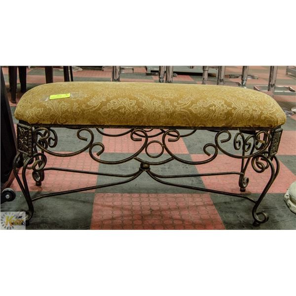 ELEGANT BENCH, MINT CONDITION  WITH DETAILED BASE