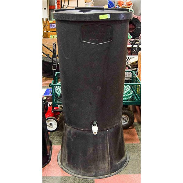 45 GALLON RAIN BARREL WITH STAND LID AND SPOUT