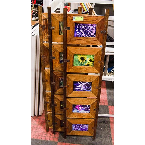 RUSTIC WOOD PICTURE FRAMES- SET OF 3- 44" X 11"