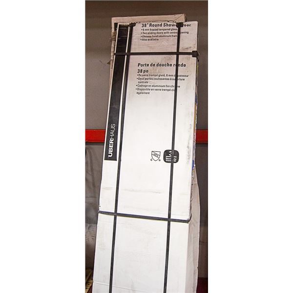 38" ROUND SHOWER DOOR CHROME (UBERHAUS)