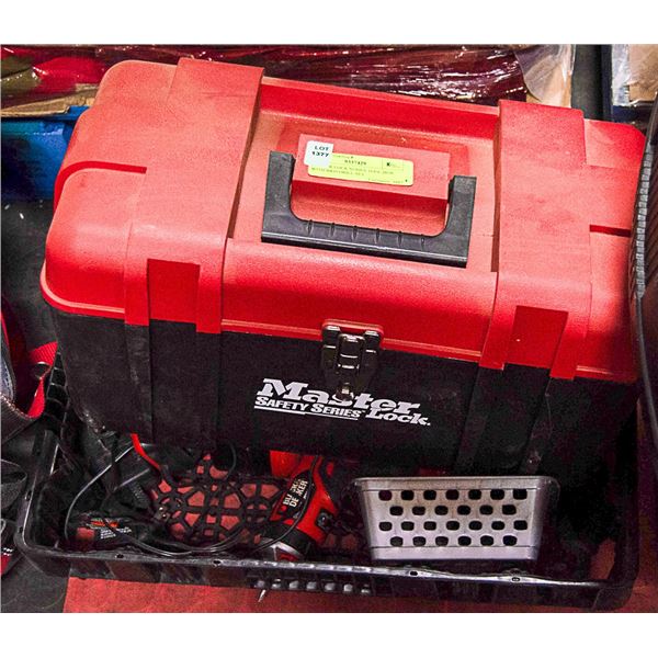 MASTER LOCK SERIES TOOL BOX WITH B&D DRILL SET