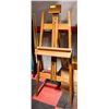 Image 1 : EASELCRAFT ART EASEL WITH VINTAGE BOX OF ASSORTED
