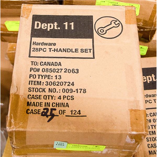 28 PIECE T-HANDLE SCREWDRIVER SET