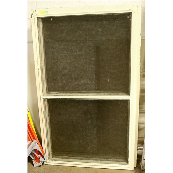 4 ANTIQUE SCREEN DOUBLE WINDOWS 36 X 61"