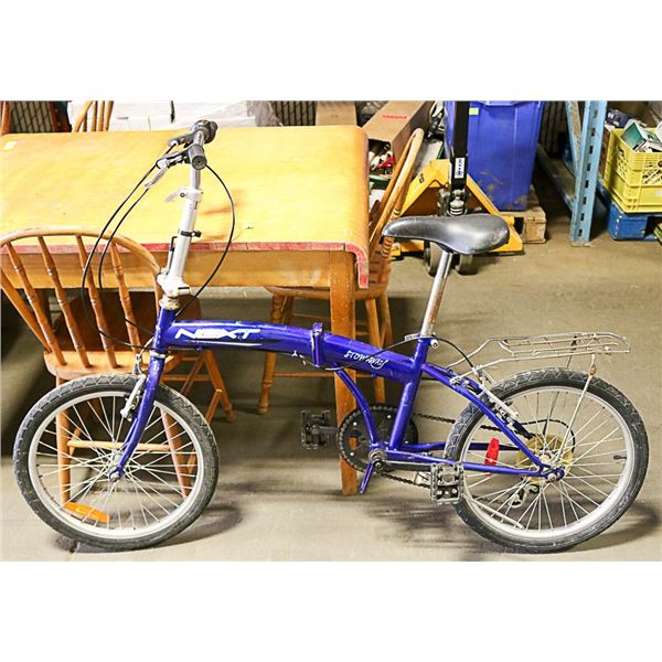 NEXT 6 SPEED FOLDING BIKE  20" WHEELS