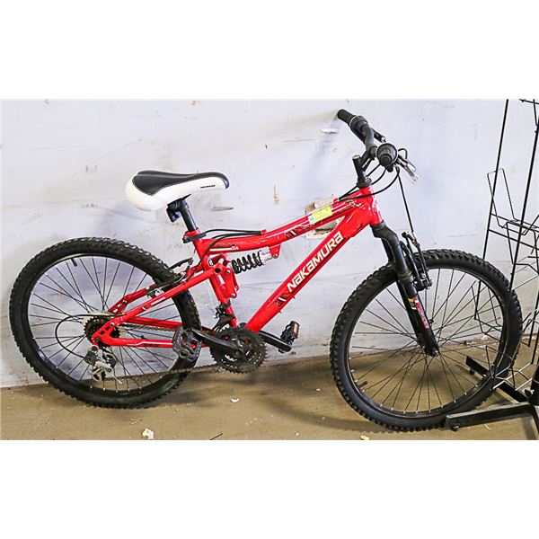 NAKAMURA 18 SPEED FULL SUSPENSION MOUNTAIN BIKE