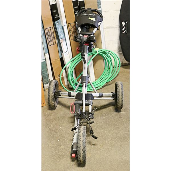 GOLF BAG CART 3 WHEELS CLICGEAR FOLDABLE PORTABLE