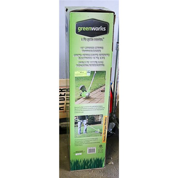 GREENWORKS 15" INCH CORDED STRING TRIMMER