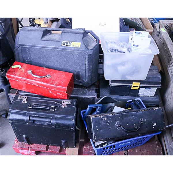 PALLET ASST TOOLS, TOOL BOXES, AUTO SUPPLIES