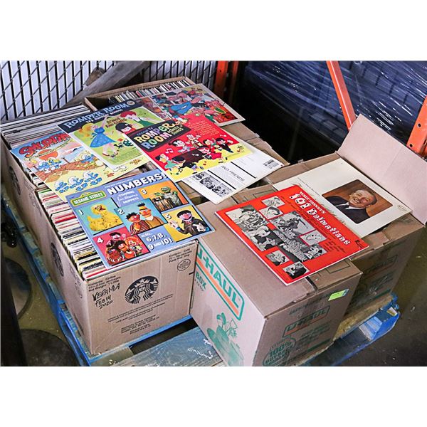 6 LARGE BOXES ASST VINYL RECORDS - 3 COUNTRY, 2