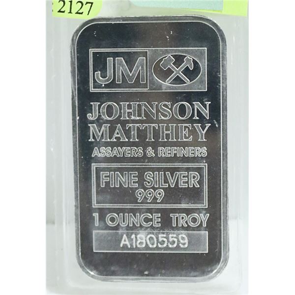 1 TROY OUNCE .999 SILVER BAR