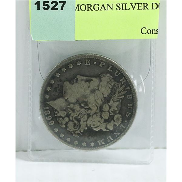 1899 US MORGAN SILVER DOLLAR