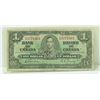 Image 1 : 1937 KING GEORGE CANADIAN ONE DOLLAR BILL TOWERS