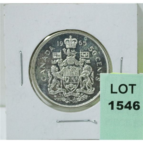 1964 CANADIAN SILVER 50 CENT PIECE EXC
